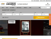 Tablet Screenshot of platinum-chevrolet.com